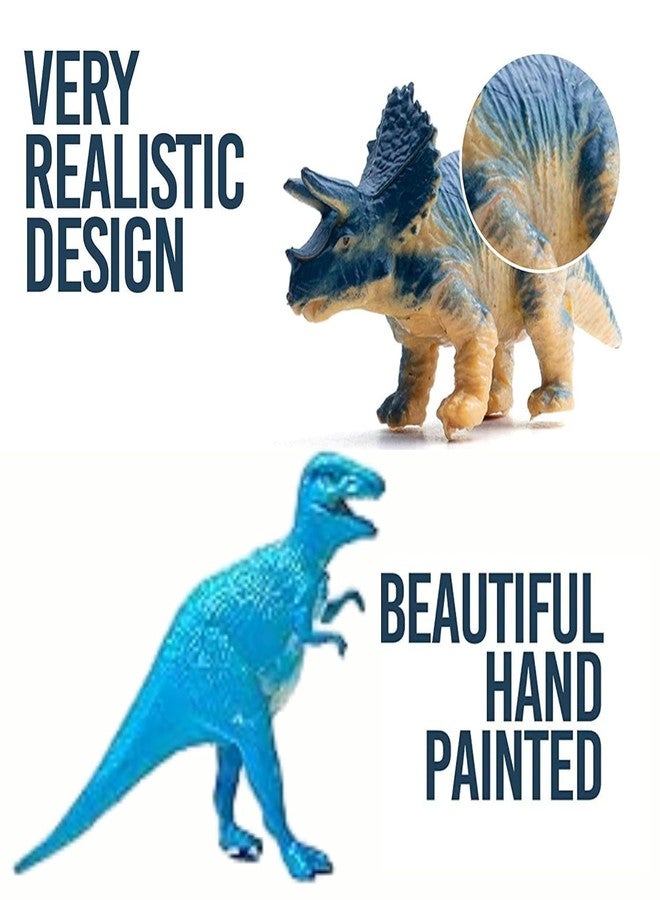 Mallexo PVC Quality Dinosaur Animals Set for Kids Play Safely Toys 12PCs Mixed Dino Egg Jungle Farm Animal Figure Set for Girls and Boys Mid Size Birthday Return Gifts Safari Animal (Dinosaur 12) - Image 2